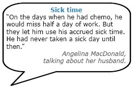 Quote about sick time