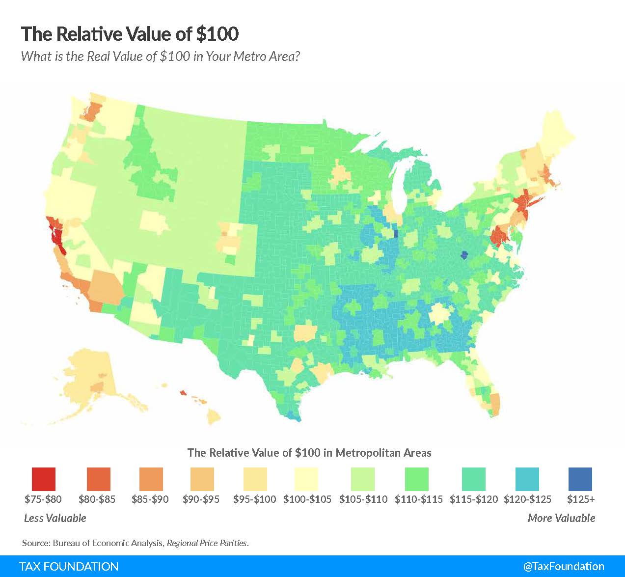 Map of cost-of-living