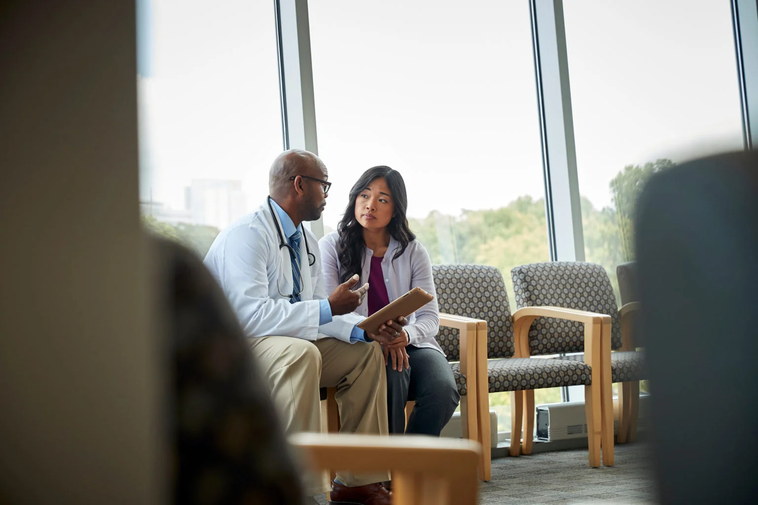 Young woman in doctor's office