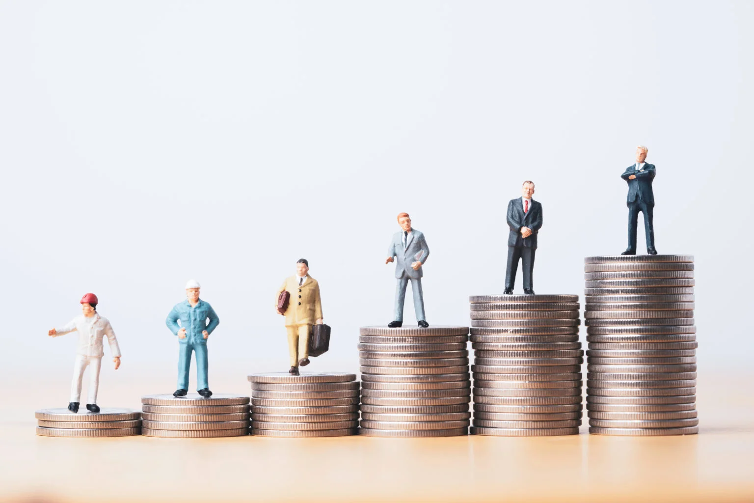 worker technician businessman and management miniature figure st